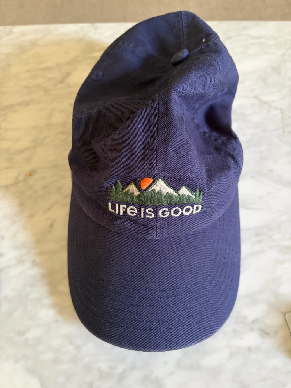 Life Is Good Navy Baseball Cap